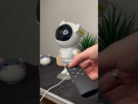 Astronaut Space Projector Night Light – 360° Rotating Star Nebula Lamp with Remote, Timer & Adjustable Head for Kids Bedroom, Home Decor, Gaming Room & Party Lights