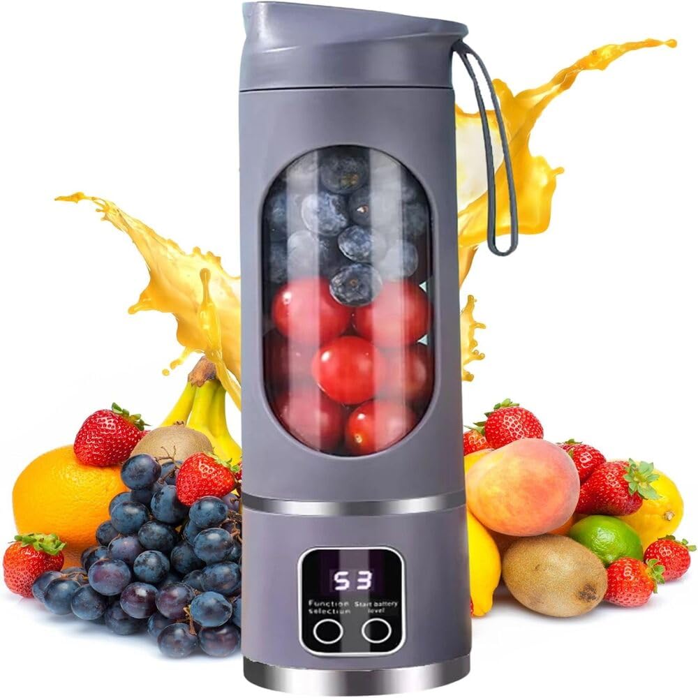 10 Blade Usb-JuicerBottle Portable Usb Juicer Electric Usb Juice Maker Mixer Bottle Blender Grinder Mixer,10 Blades Rechargeable Bottle, Shake Fruit & Vegetable, Juice Blender,Grinder