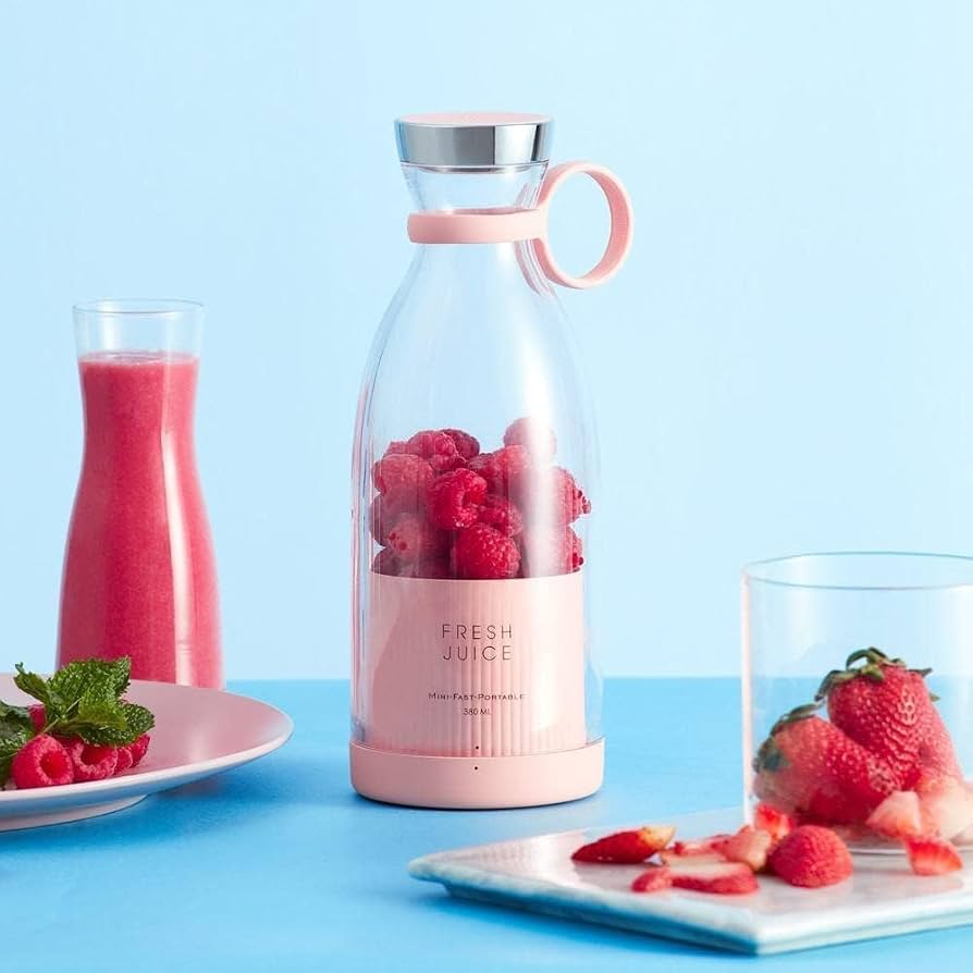 Portable Juicer Blender-350ml Mini Smoothie Makers, Multifunctional Personal Jug Blenders with USB Rechargeable, Washable Fruit Juice Mixer, Electric Juice Blender