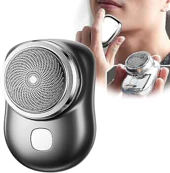 Mini Electric Shaver for Man, Portable Shaving Machine for Man, Pocket Size Clean Shave Trimmer for Men, Foil Shaver for Men, Type-C Fast Charging, Wet and Dry Use for Outdoor, Home, Travel