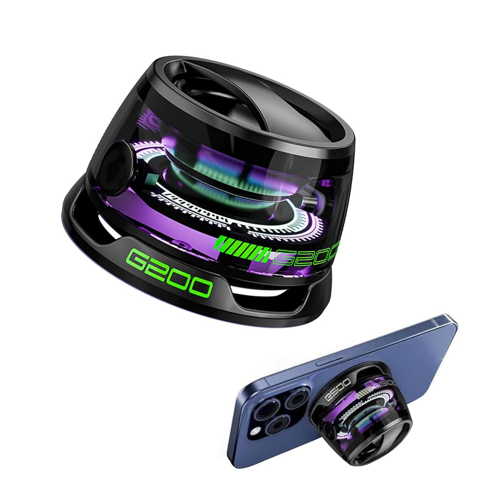 Magnetic Bluetooth Speaker Multifunctional G200 Speaker with Multi RGB Color Light Show-3D Surround Sound Effect for Smartphones