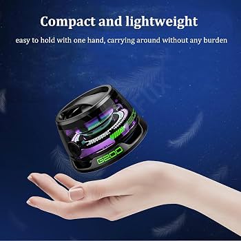 Magnetic Bluetooth Speaker Multifunctional G200 Speaker with Multi RGB Color Light Show-3D Surround Sound Effect for Smartphones