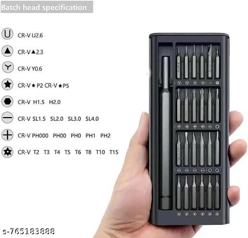 24-in-1 Precision Screwdriver Set, Upgraded S2 Steel Magnetic Mini Repair Tool Kit for Electronics, iPhone, Laptop, Computer, Watch, Eyeglasses, and Camera
